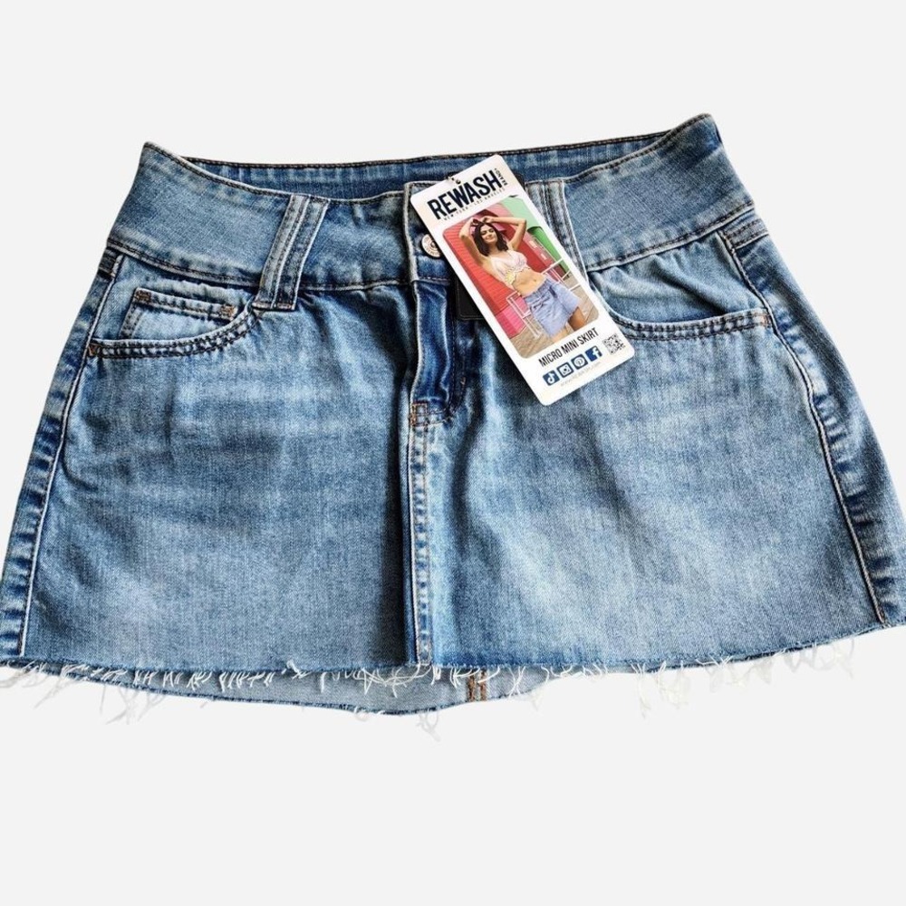 NWT Y2K lowrise jean miniskirt